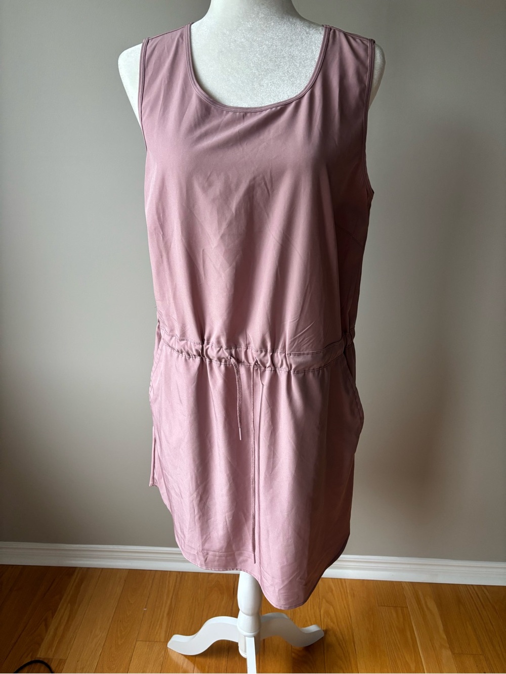 Tilley Travel Dress Sleeveless Dusty Rose Casual Size L